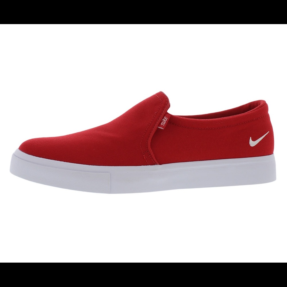 Nike court royale ac slip on sneakers red 7.5 new